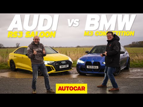 Audi RS3 vs BMW M3 xDrive review | Which 4wd saloon is best? | Autocar