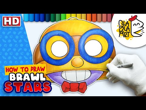 HOW TO DRAW CARL From BRAWL STARS
