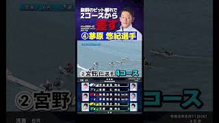【差し】④茅原 悠紀選手抜群のピット離れから２コース戦へ！#shorts #ボートレース #児島