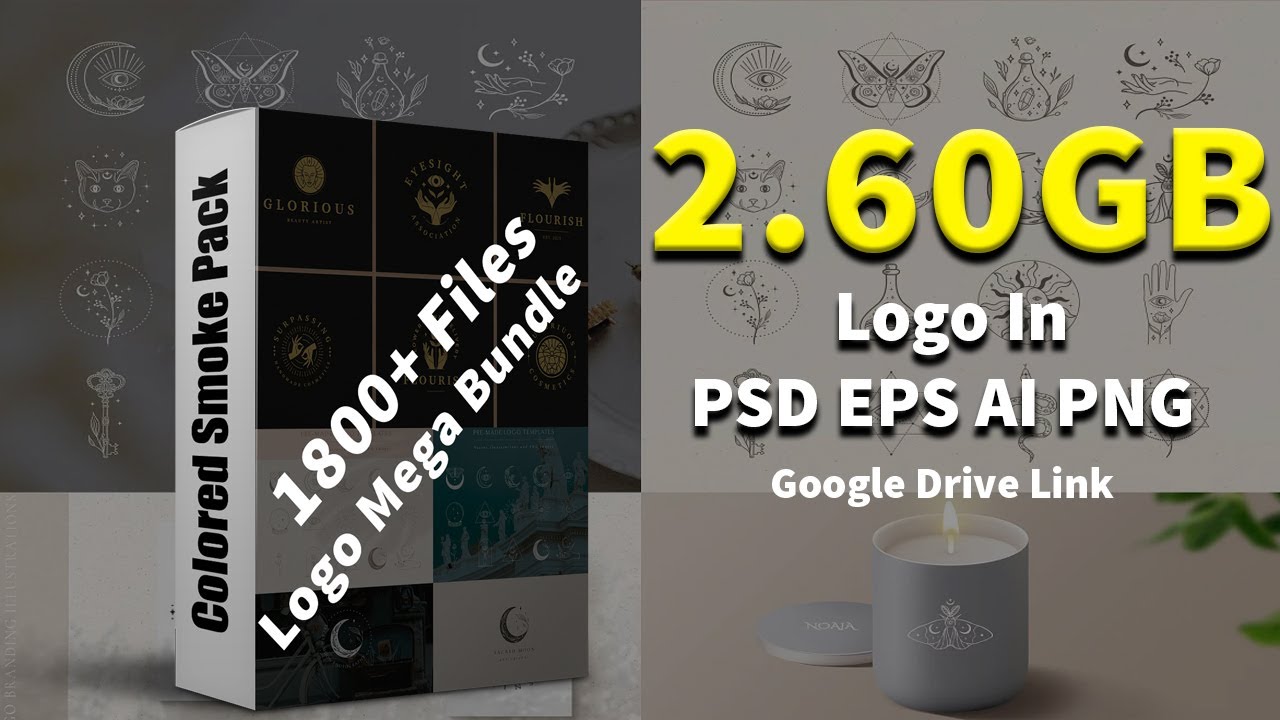 Mega Logo Bundle Download In PSD EPS AI And PNG Files |English|