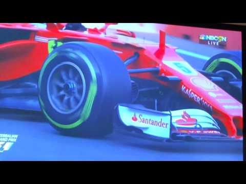 Red flag at  formula 1 Azerbaijan Grand Prix 2017
