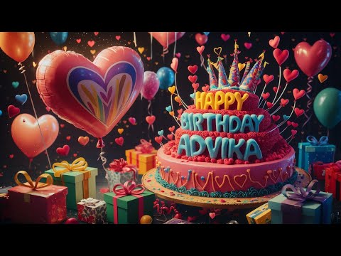 Happy birthday Advika | Happy birthday Advika Song |  Birthday Song for Advika