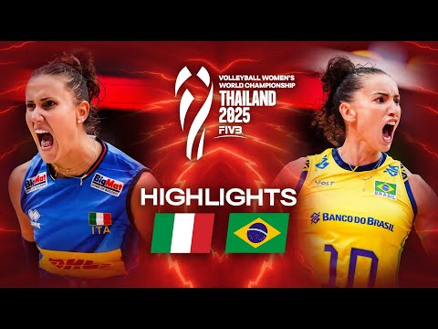 Italy 🇮🇹 vs. Brazil 🇧🇷 - Semi Final | Highlights | Women's World Championships 2025