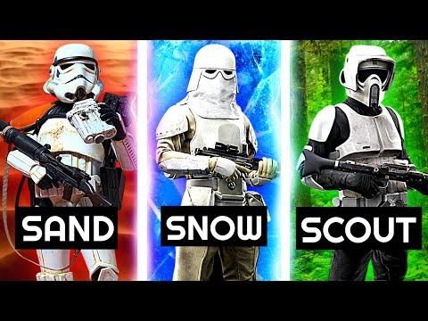 all Imperial Stormtrooper types EXPLAINED