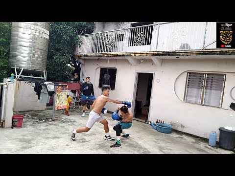 sparring session | rapper VS. Street fighter @PHILTIGERVLOGS  .Vs sonny Yo @MositivoRecordsOfficial