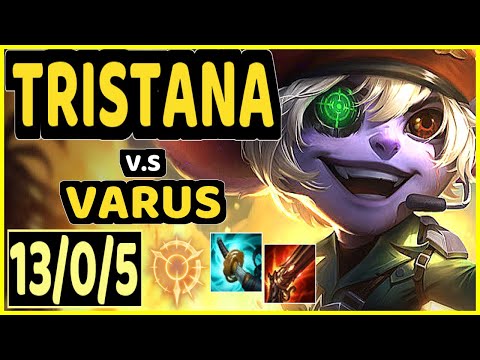 COMP (TRISTANA) vs VARUS - 13/0/5 KDA BOTTOM ADC CHALLENGER GAMEPLAY - EUW