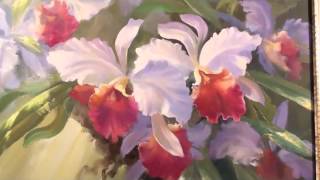 Artist Igor Sakharov. Learning to Draw Orchids Russian Bob Ross