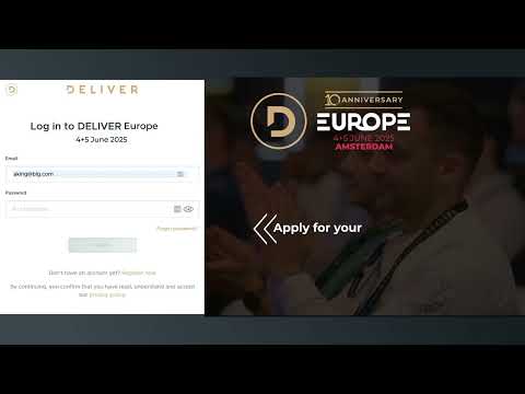 1. Accessing the DELIVER Web App: Your Login Guide