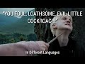 YOU FOUL LOATHSOME EVIL LITTLE COCKROACH In Different Languages