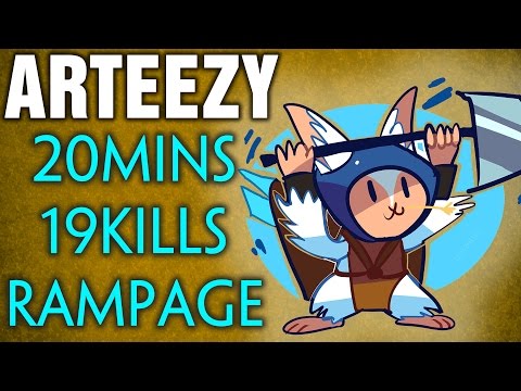 Arteezy Meepo - 19 Kills & Rampage in 20 MINS - Dota 2 7.01