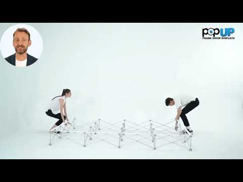 10ft Straight fabric pop up trade show display