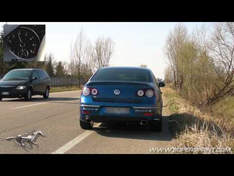 VW Passat R36 - Full Supersprint Exhaust - Acceleration