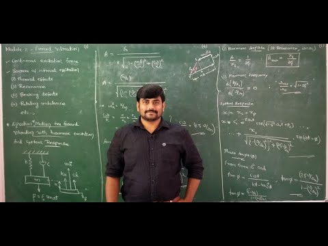 Lecture 1 - Introduction to Forced Vibration - Module 2 - Mechanical Vibrations by GURUDATT.H.M