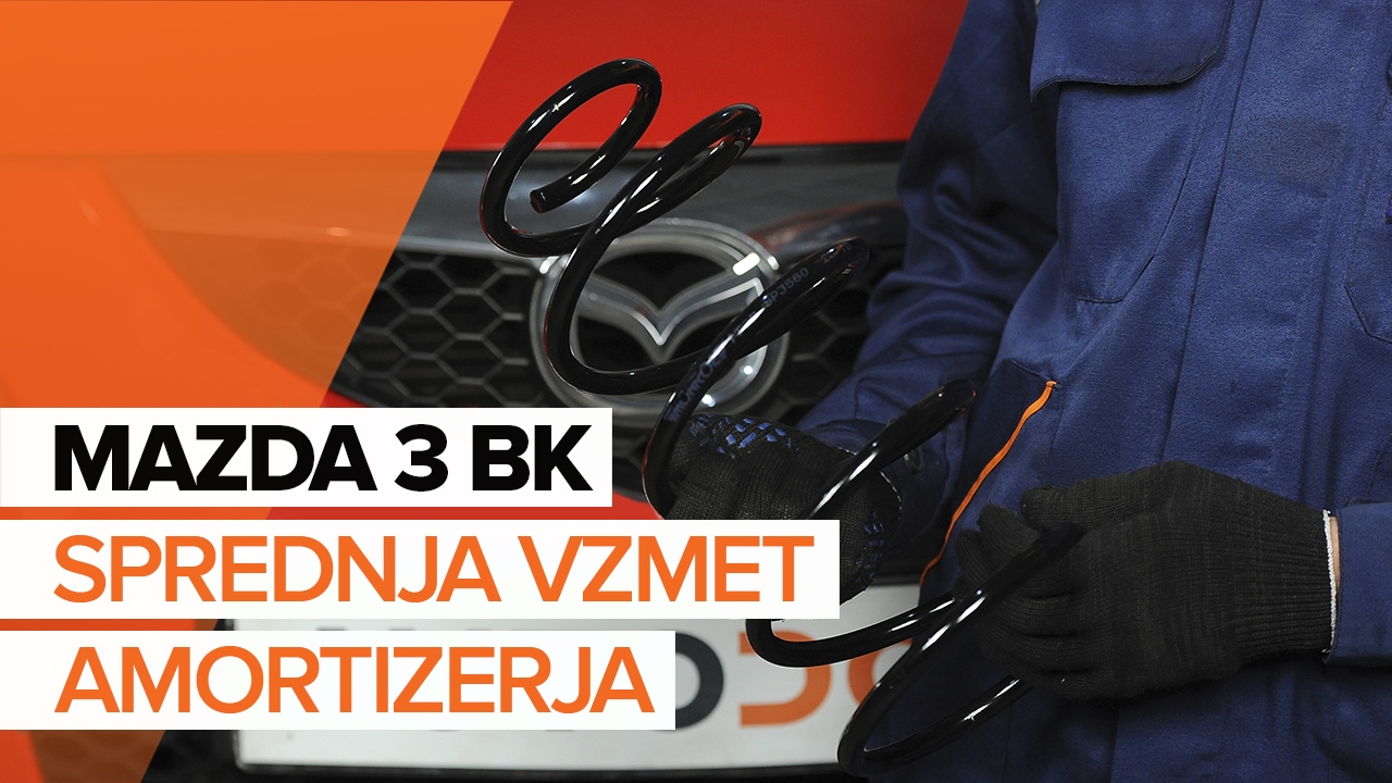 Kako zamenjati avtodel vzmeti spredaj na avtu Mazda 3 BK – vodnik menjave