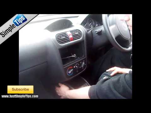 comment demonter autoradio opel corsa c