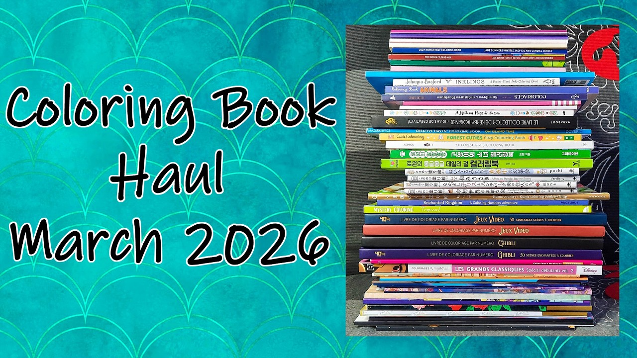 March Coloring Book Haul | 2026 🎨