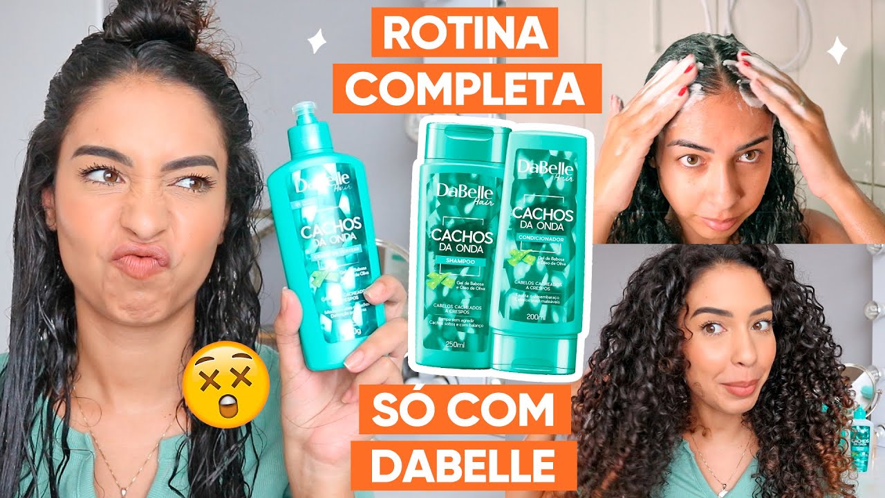 ROTINA CAPILAR COM DABELLE CACHOS - DA LIMPEZA A FINALIZAÇÃO | JULIANA LOUISE