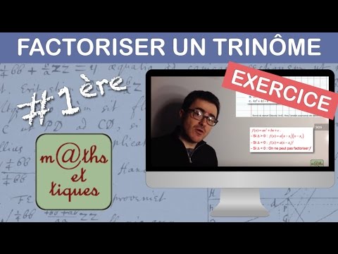 EXERCISE: Factoring a trinomial - First year