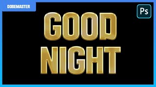 포토샵 금속 골드 텍스트 효과 만들기! / Photoshop Gold Text Effect