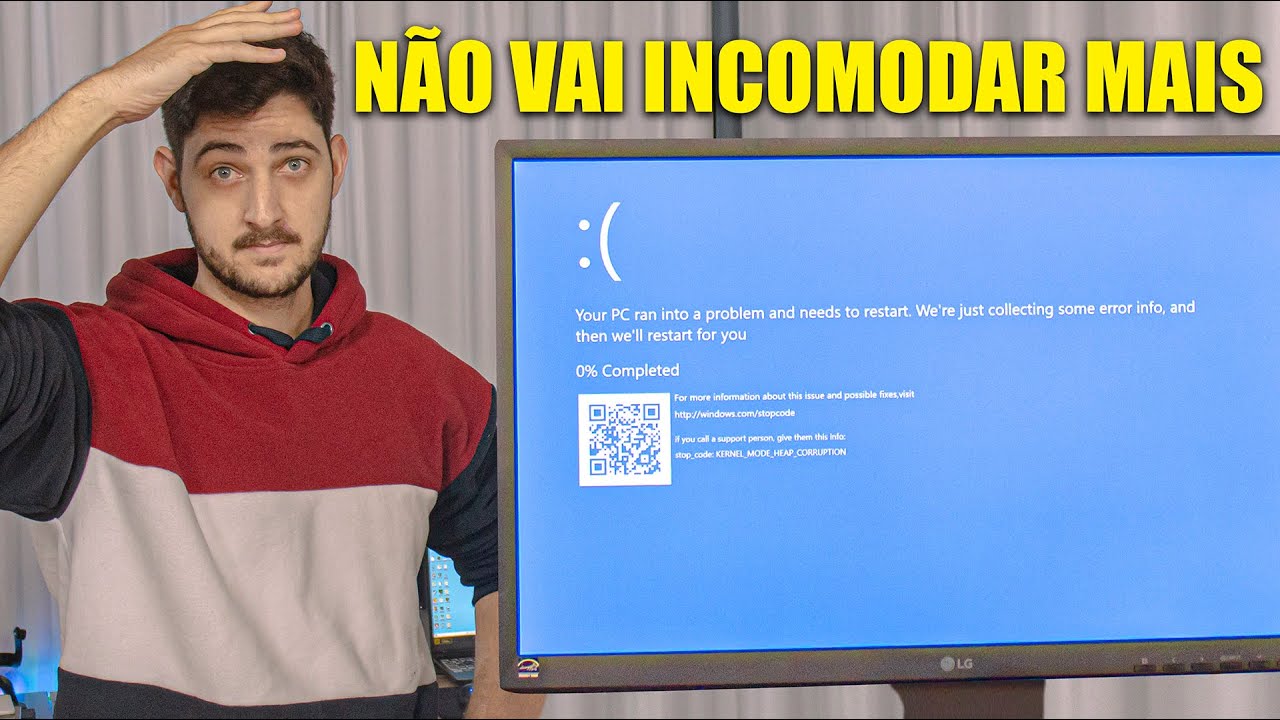 TELA AZUL NO WINDOWS, TEM UM RECURSO FÁCIL QUE TE SALVA DISSO