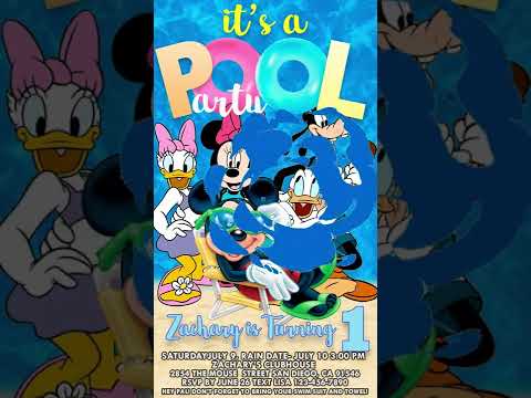  Free virtual Mickey invitation for WhatsApp