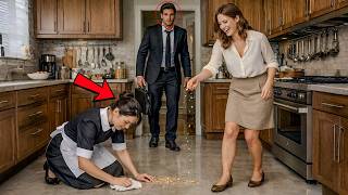 MILIONÁRIO VOLTOU PARA CASA SEM AVISAR… E DESCOBRIU COMO A ESPOSA TRATAVA A EMPREGADA EM SEGREDO