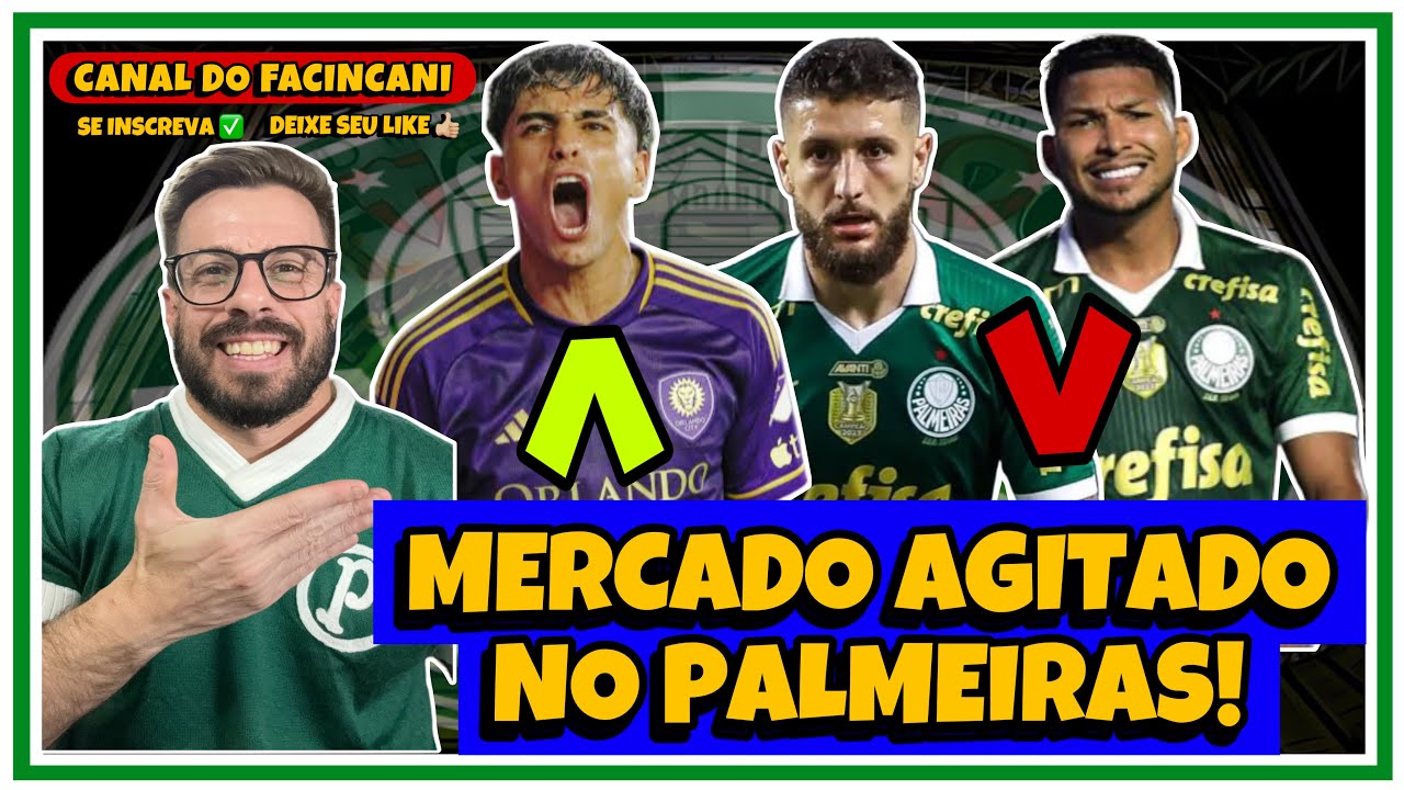 AO VIVO: FACUNDO TORRES É DO PALMEIRAS E ABEL NÃO SAI! 💚 ZÉ RAFAEL NO SANTOS? 🔥 RONY NA MLS? 🤔