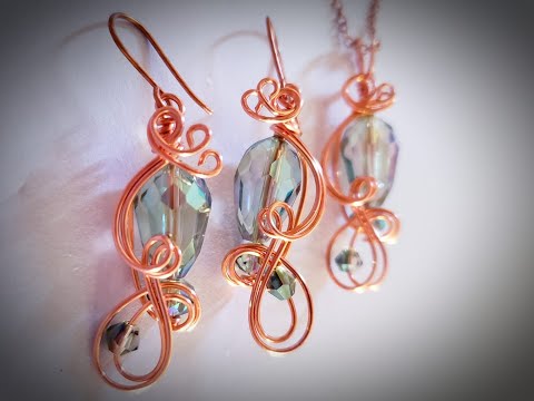 Versatile Finger Swirl doodle Earrings and Necklace - Cheryl St. Pierre