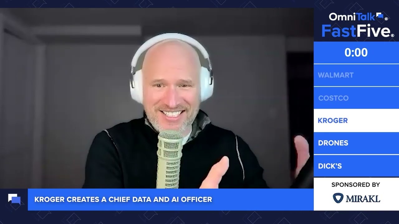 Kroger Elevates 84.51° Leader To Run AI Strategy | Fast Five Shorts