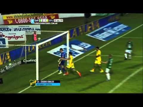 Gol de Isnaldo. Sarmiento 2 - Defensa 1. Fecha 25. Primera División 2015. FPT
