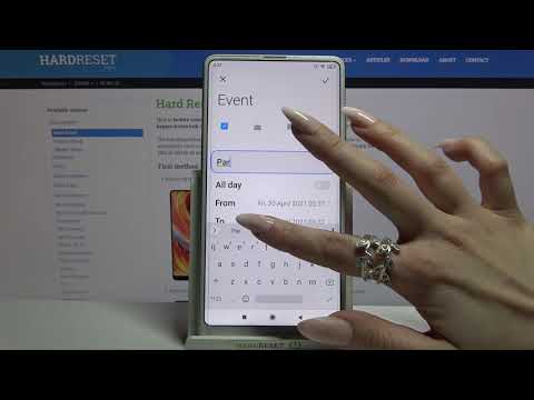 How to Add Event to Calendar in XIAOMI Mi Mix 2S – Create Event Notification