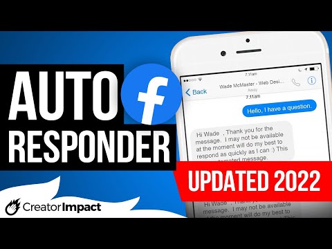 , title : 'Setup an Auto Responder for Facebook Page Messenger (2022)'