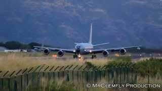 preview picture of video 'Take Off BOEING C-135FR STRATOTANKER, 93-CF/475 at Roland GARROS Aiport, @RUN'