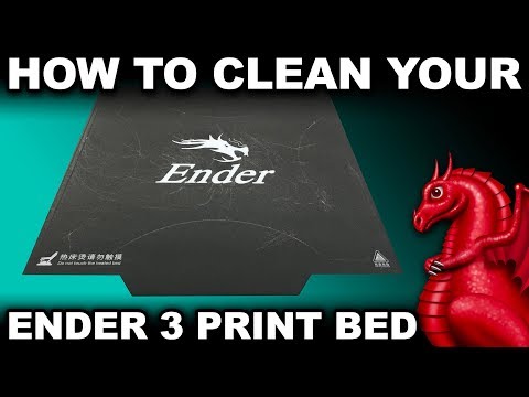 How to Clean the Creality Ender 3/5 Print Surface