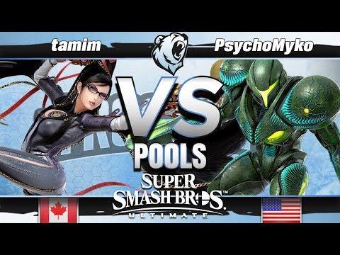 tamim (Bayonetta) vs. PsychoMyko (Dark Samus) - Ultimate Pools - Frostbite 2019