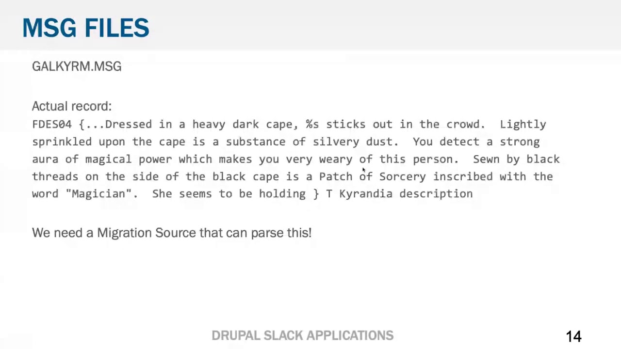 Creating text-based adventure games using Drupal and Slack / DrupalCon Global 2020