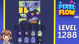 Pixel Flow Level 1288 Solution Walkthrough