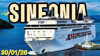MSC SINFONIA navio ship 30/01/26 santos  #ilhagrande #buzios   drone  @cruzeiros2025  #cruise