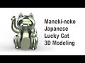 Neko Japanese Lucky Cat 3D Modeling Tutorial With Rhino 7 206