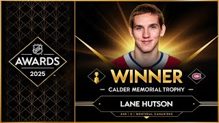 Lane Hutson awarded Calder Memorial Trophy