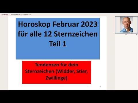 Horoskop Februar 2023 für alle Sternzeichen Teil 1 (Widder, Stier, Zwillinge)
