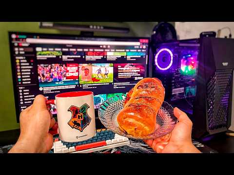 I made the BEST snack for dinner and showed off my CURRENT 2025 SETUP 🔥