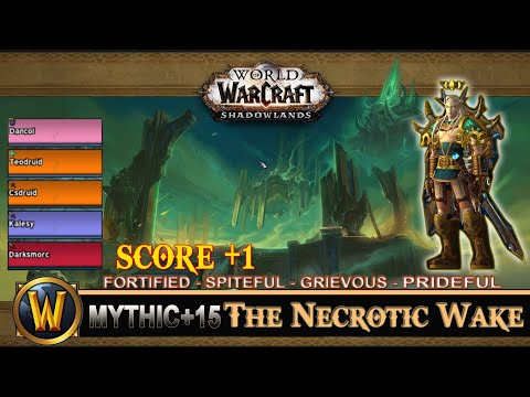 The Necrotic Wake Mythic 15 Fortified Spiteful Grievous Prideful Prot Paladin Shadowlands