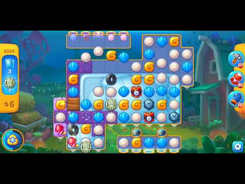 Fishdom. 8554 level no boosters and diamonds. 15 moves