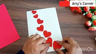 How to make Valentine's Day Card | easy card | Valentine Cards Handmade Easy | Love Greeting Cards❤️