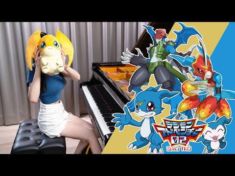 Digimon 02 Evolution Theme「Break Up!」Ru's Piano Cover | Digimon Adventure OST