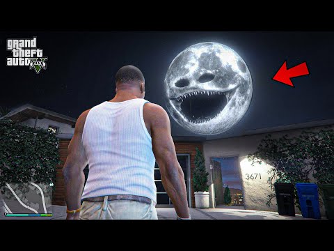 Franklin Finds A Strange Moon In GTA 5 ! (GTA 5 mods)