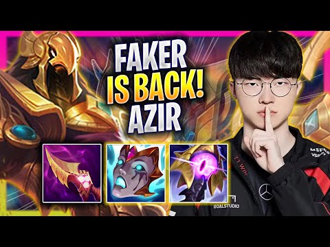 FAKER THE AZIR KING IS BACK! - T1 Faker Plays Azir MID vs Sylas! | Season 2025