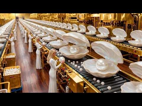 Inside the Largest Pearl Factory - From Raw Oyster to Luxury Fashion (Full Process)