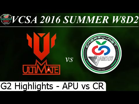 APU vs CR Game 2 Highlights 09/07/2016 - VCSA Summer 2016 W8D2M1 An Phat Ultimate vs CanTho Cherry